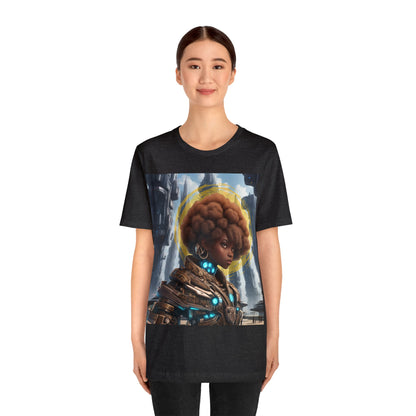 Afro-Future | HD Graphic | Sci-Fi | Black Character | Warrior | Unisex | Men's | Women's | Tee | T-Shirt