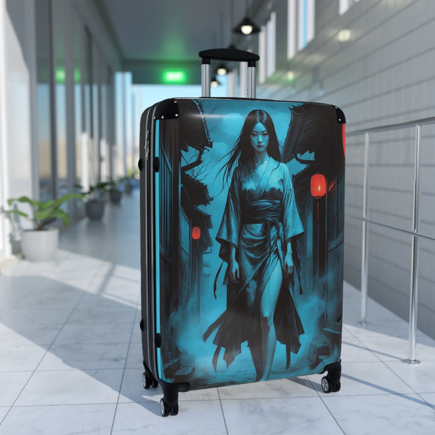 Asian-Inspired Design Suitcase - Perfect for Adventurers, Stylish Travel