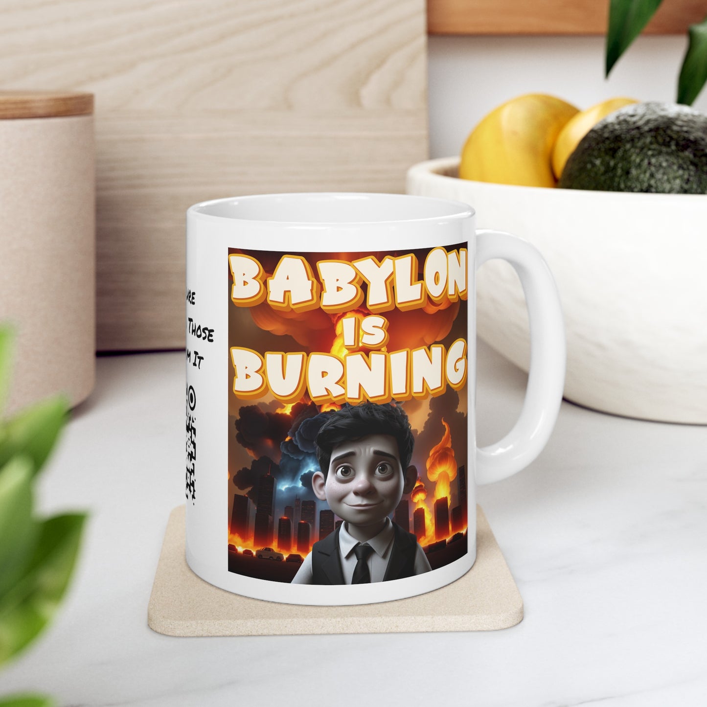 Revelation 18 | HD Graphic | Apocalypse | Coffee | Tea | Hot Chocolate | 11oz | White Mug