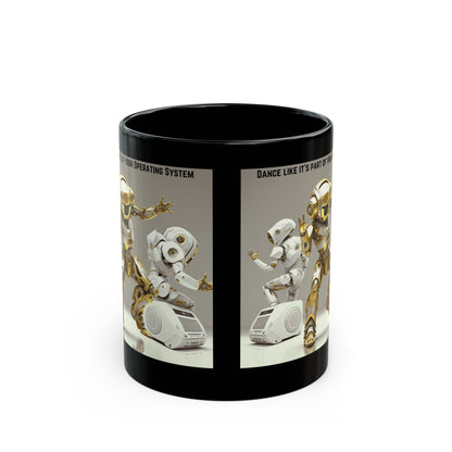 Dancing Robot Mug | Party Gift | Rave | Techno | House Music | Hip Hop | Fun | Coffee | HD Graphics | Mug 11oz. | Cool | Tea | Hot Chocolate