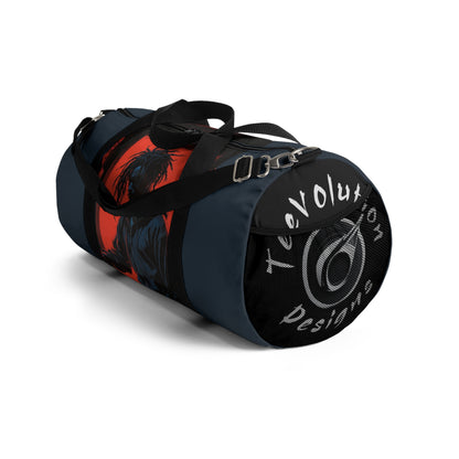 Urban Style Duffel Bag with Bold Graphic Design