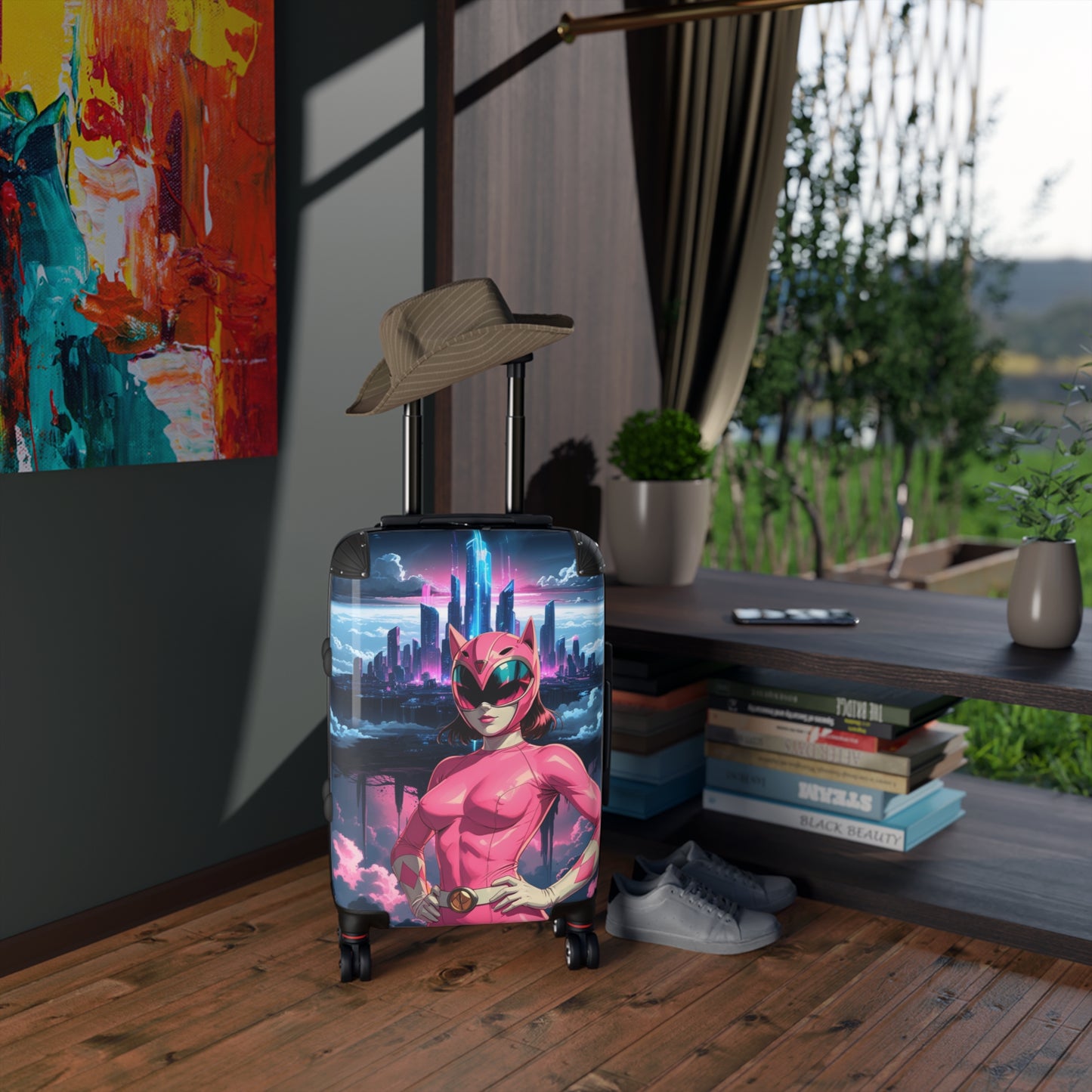 Vibrant Anime-Inspired Suitcase - Perfect for Vacations & Getaways