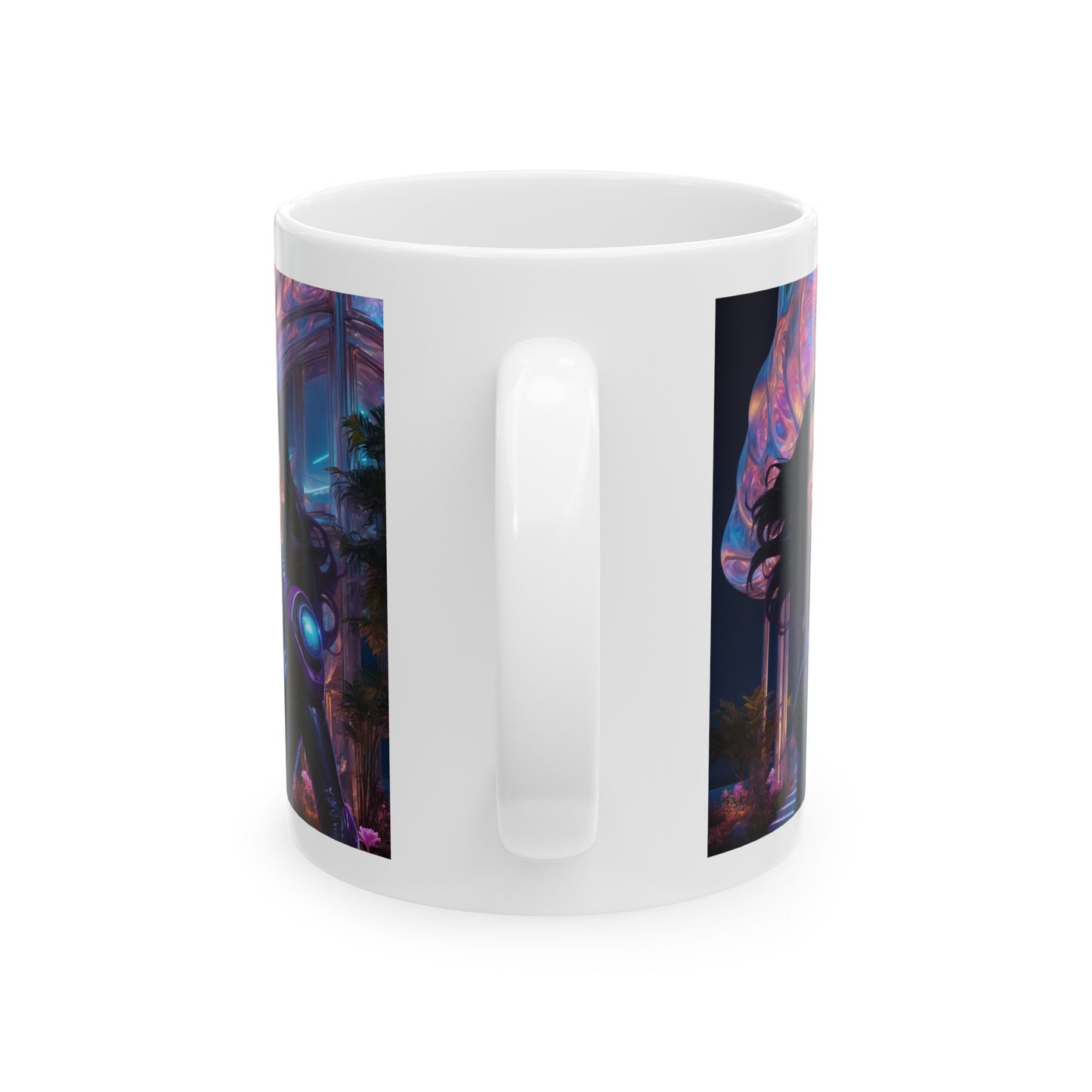 Space Siren | HD Graphic | Sci-Fi | Coffee | Tea | Hot Chocolate | 11oz | White Mug