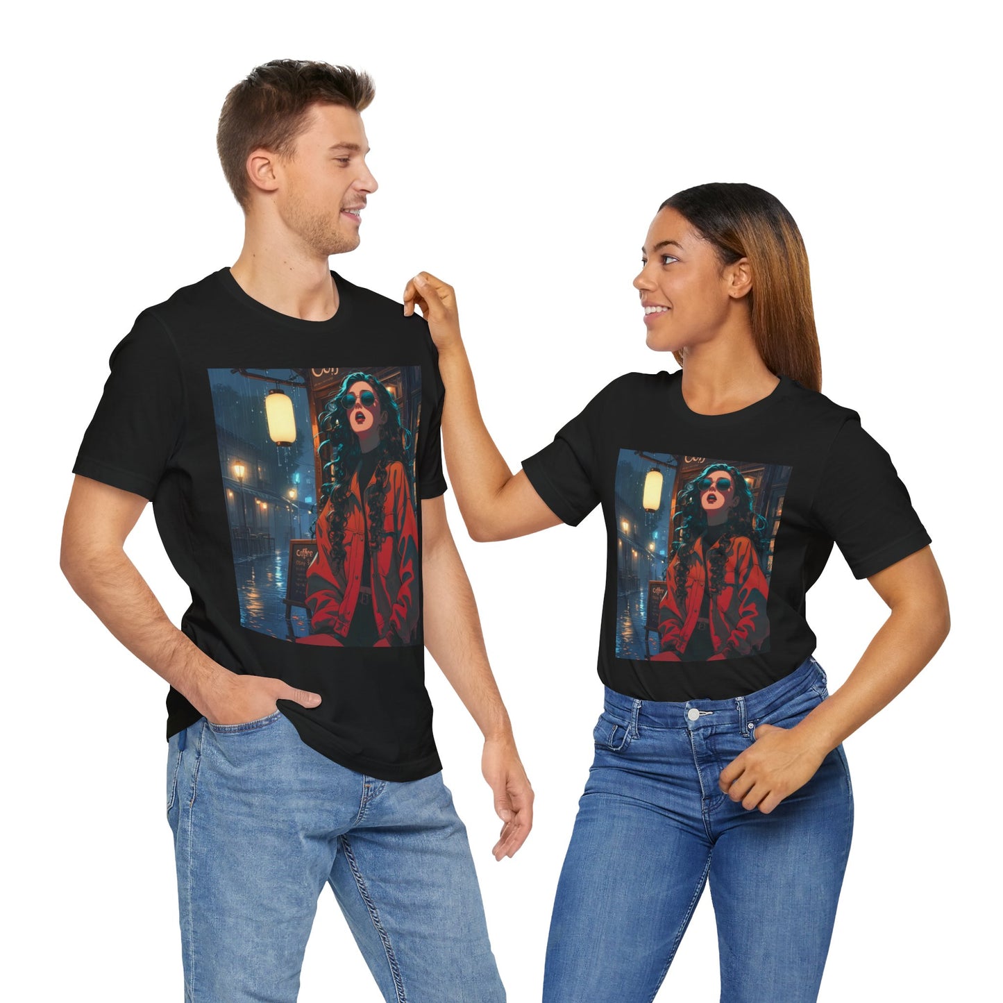 Coffee Date Graphic Tee - Unisex Jersey Short Sleeve Shirt