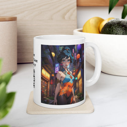Night Tide | HD Graphic | Anime | Coffee | Tea | Hot Chocolate | Ceramic Mug | 11oz