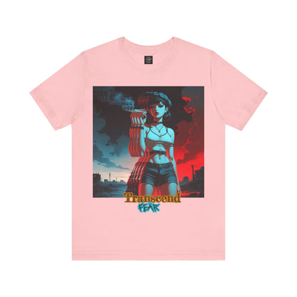 Transcend Fear Graphic Tee - Unisex Jersey Short Sleeve T-Shirt
