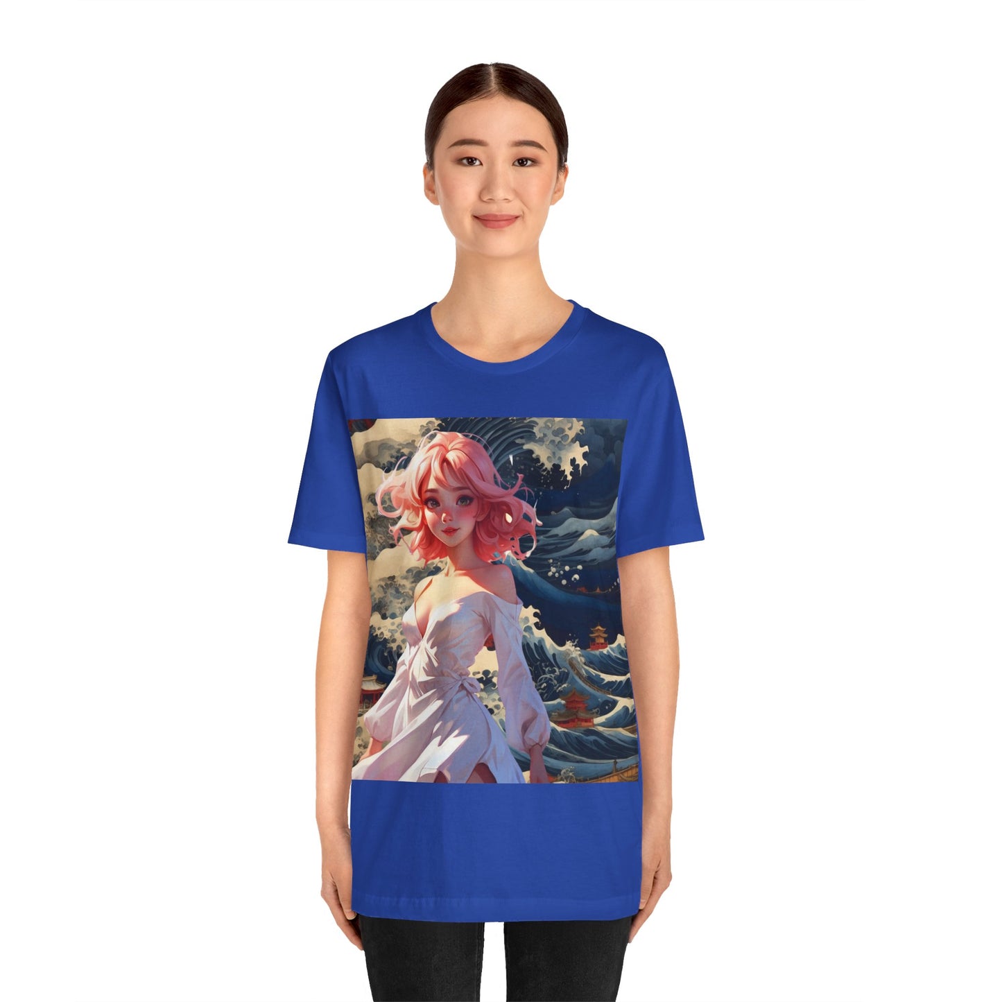 Waves of Beauty | HD Graphic | Pretty Girl | Japanese Art | Men's | Women's | Tee | T-Shirt
