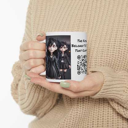 The Weyward Sisters | HD Graphic | 3D Animation | Macbeth | Shakespeare | Goth | Emo | Coffee | Tea | Hot Chocolate | 11oz | White Mug