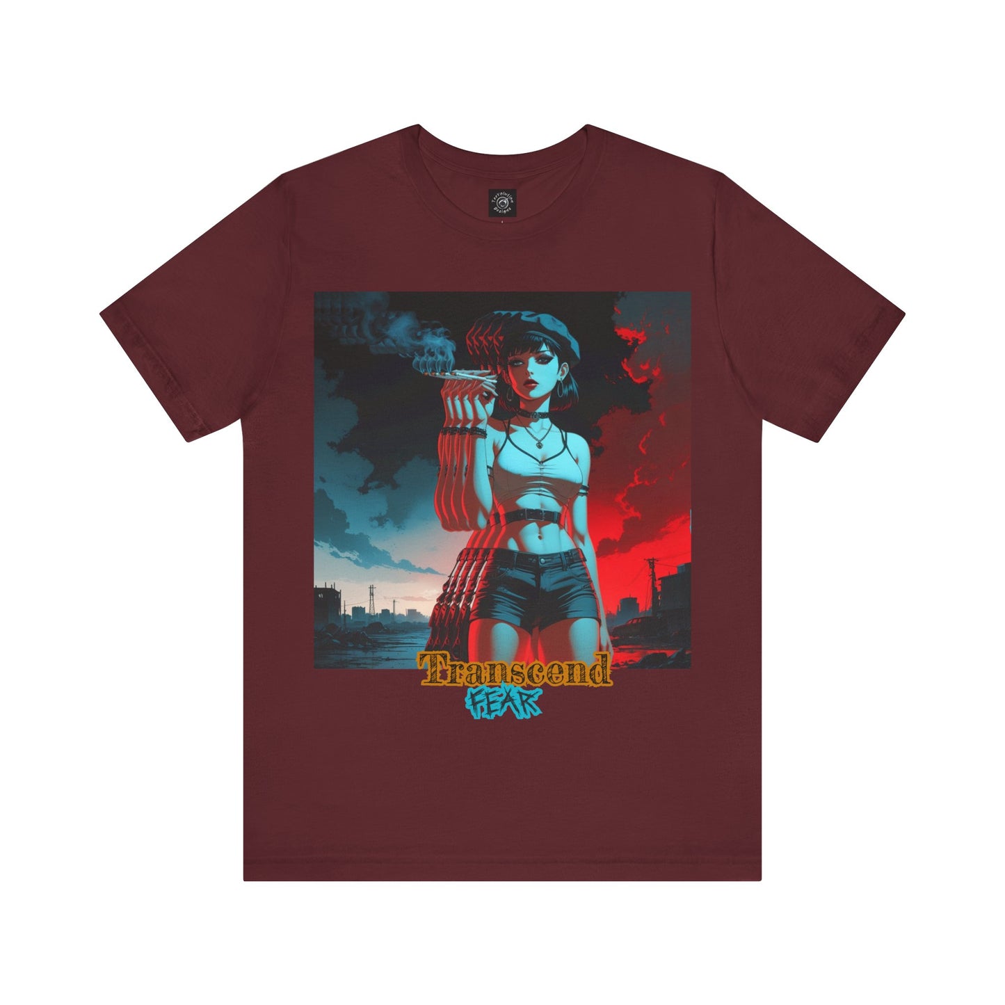 Transcend Fear Graphic Tee - Unisex Jersey Short Sleeve T-Shirt