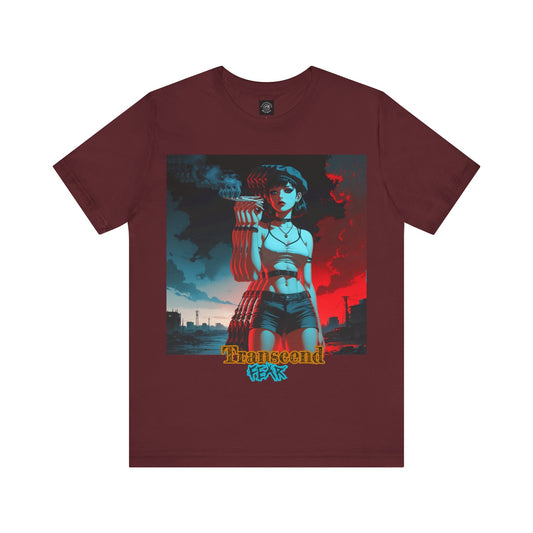 Transcend Fear Graphic Tee - Unisex Jersey Short Sleeve T-Shirt
