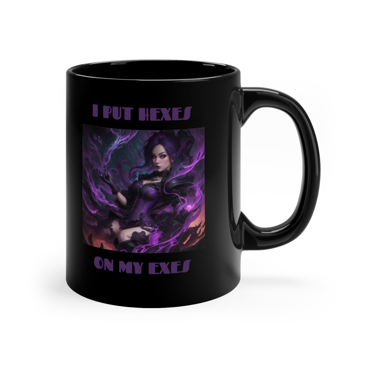 Season Of The Witch | Witchcraft | Hexes | HD Graphic | Funny | The Craft | Wicca |  Coffee | Tea | Hot Chocolate | 11oz | Black Mug
