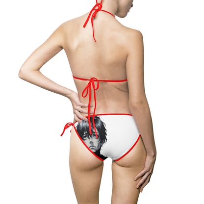 Artistic Women's Bikini Swimsuit - Summer Beachwear with Unique Design