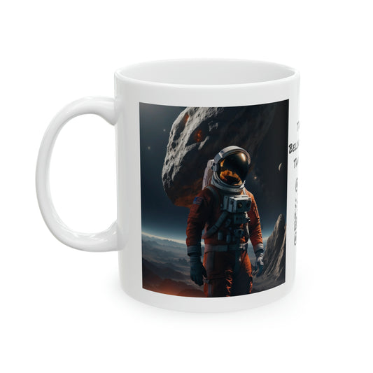 Final Frontier | HD Graphic | Space | Astronaut | Asteroid | Coffee | Tea | Hot Chocolate | 11oz | White Mug