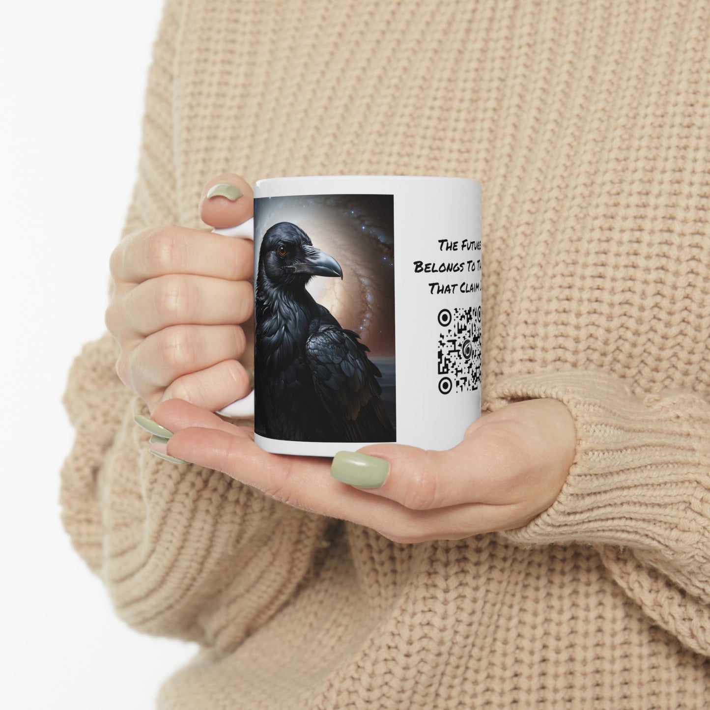 Nevermore | Raven | Edgar Alan Poe | Poetry | Coffee | Tea | Hot Chocolate | 11oz | White Mug