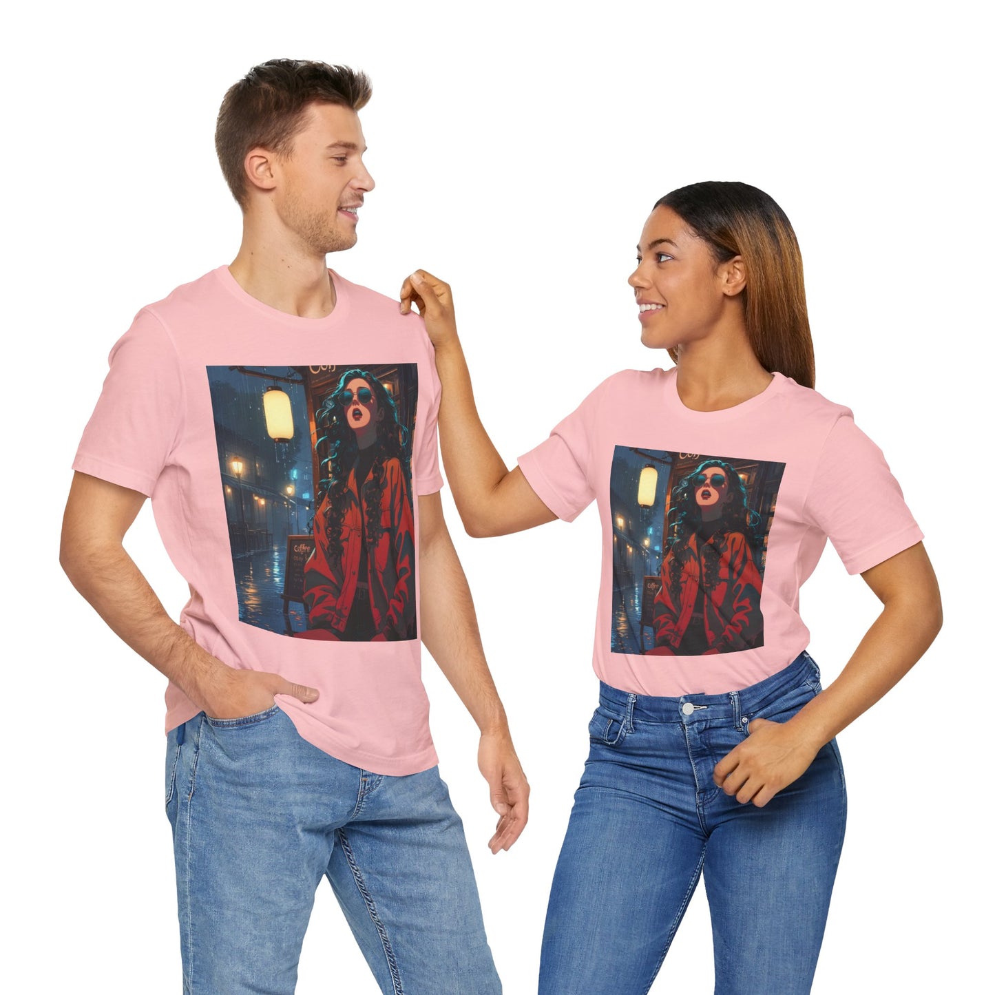 Coffee Date Graphic Tee - Unisex Jersey Short Sleeve Shirt