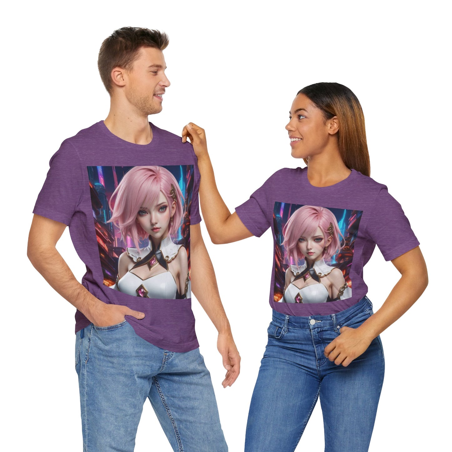 Kawaii Desu | Cute | Anime | CGI | Gamer | Fantasy Girl | Geek Gift | HD Graphics | Weeb | Waifu | Unisex | Men's | Women's| Tee | T-Shirt