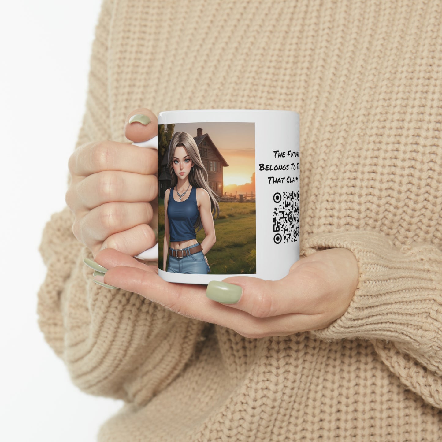 Country Girl | HD Graphic | Pretty Girl | Coffee | Tea | Hot Chocolate | 11oz | White Mug
