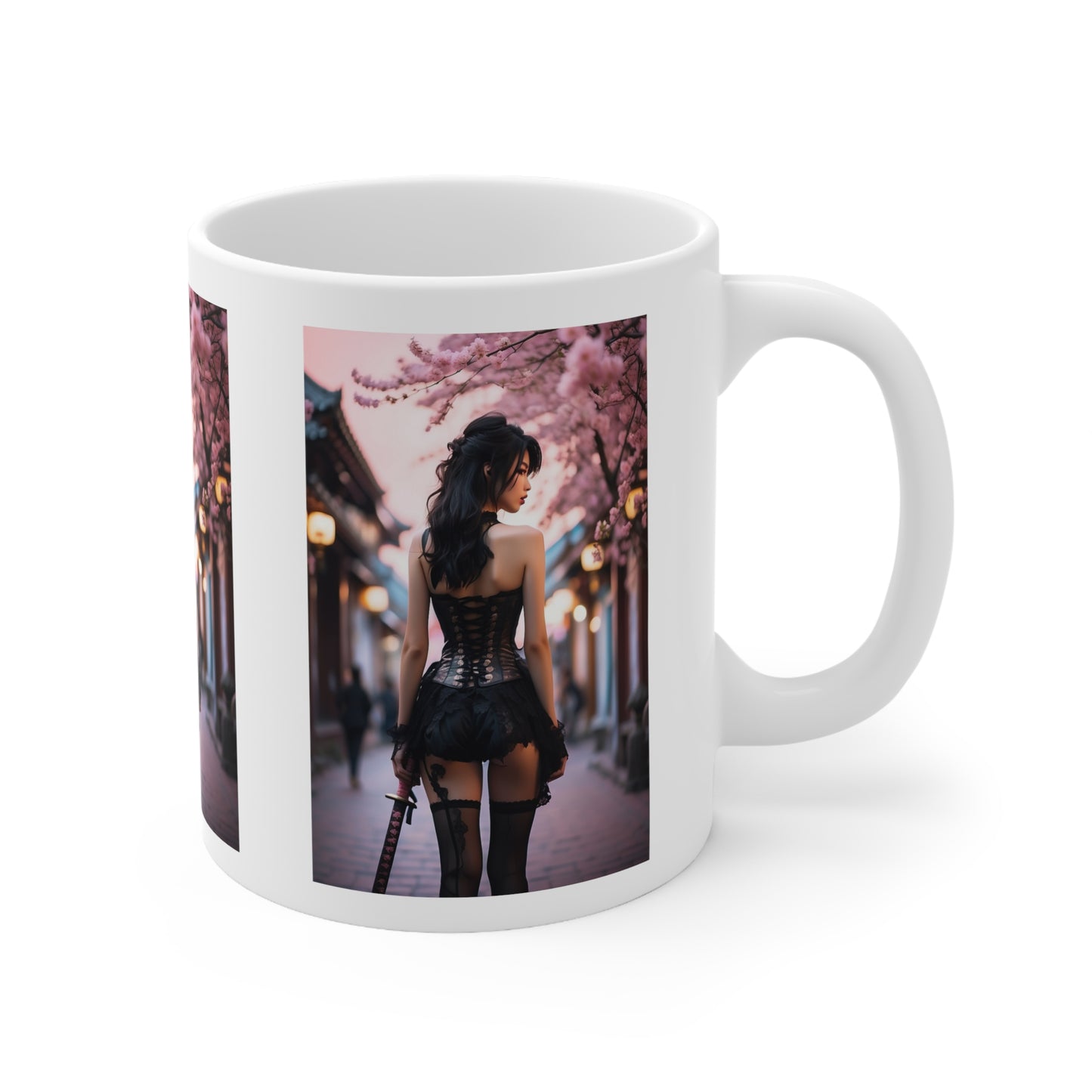 Onna-Bugeisha | Photorealistic | HD Graphic | Female Samurai | Girl Power | Coffee | Tea | Hot Chocolate | 11oz | White Mug