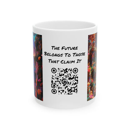 Floral Visions | HD Graphic| Anime | Pretty Girl | Coffee | Tea | Hot Chocolate | 11oz | White Mug