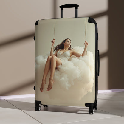 Dreamy Cloud Swing Suitcase - Travel in Style with Whimsical Design