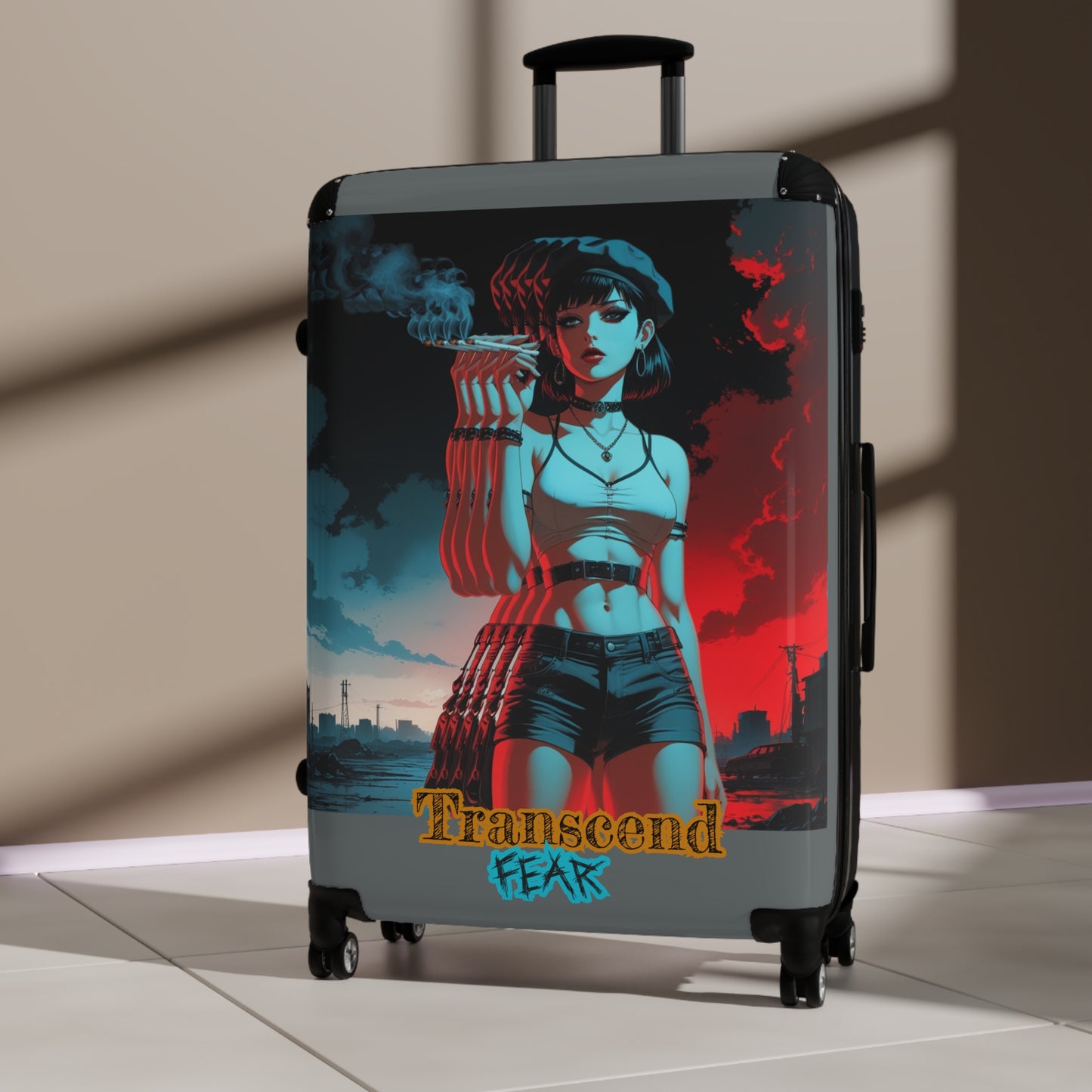 Transcend Fear Travel Suitcase – Stylish Luggage for Adventurers