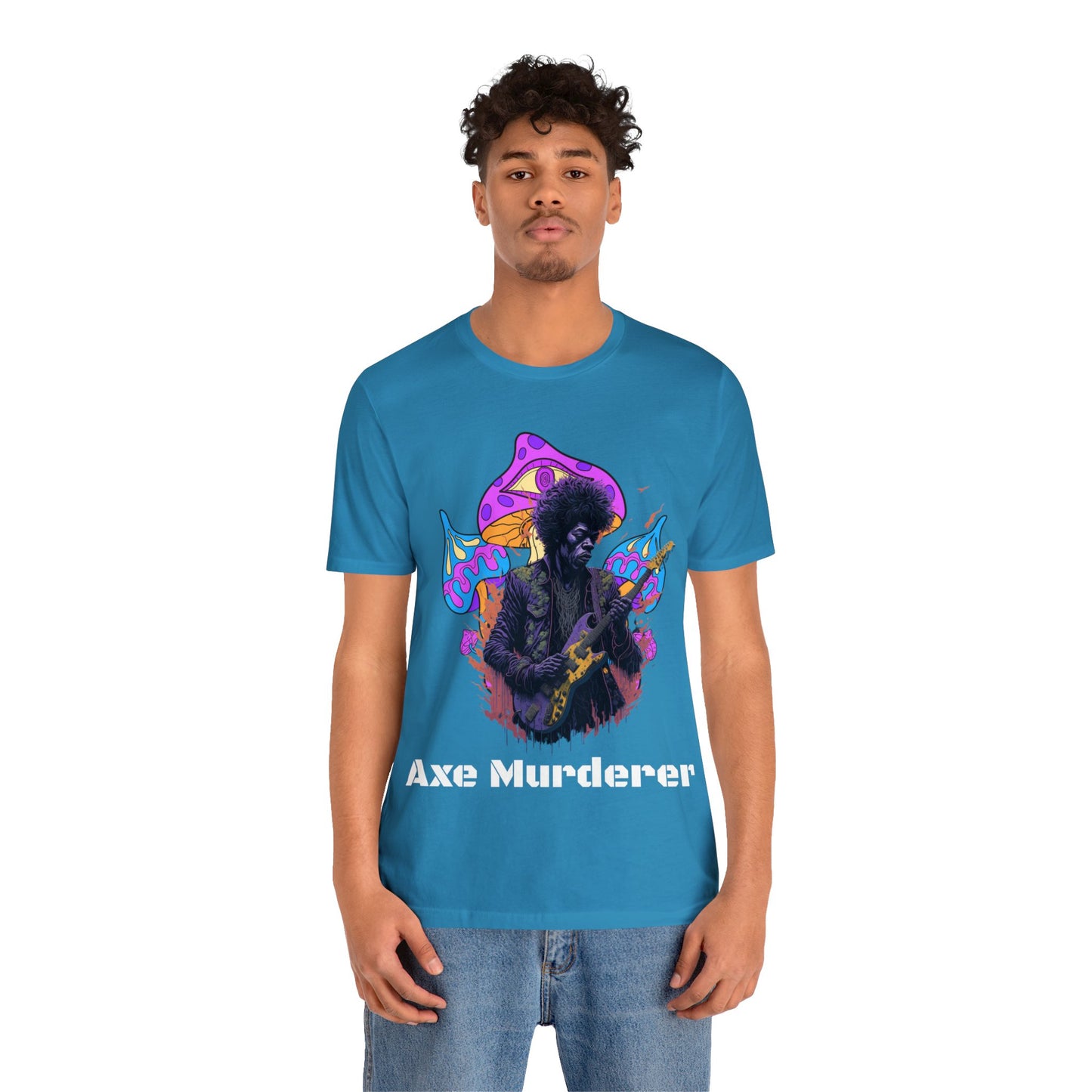 Axe Murderer | Guitar Hero | Psychedelic | Mushroom | Trippy | Unisex | Men's | Women's | Tee | T-Shirt