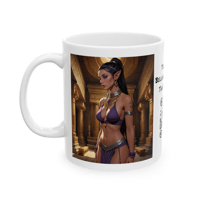 Keeper Of The Temple's Secrets | HD Graphic | Fantasy | Anime | Coffee | Tea | Hot Chocolate | 11oz | White Mug