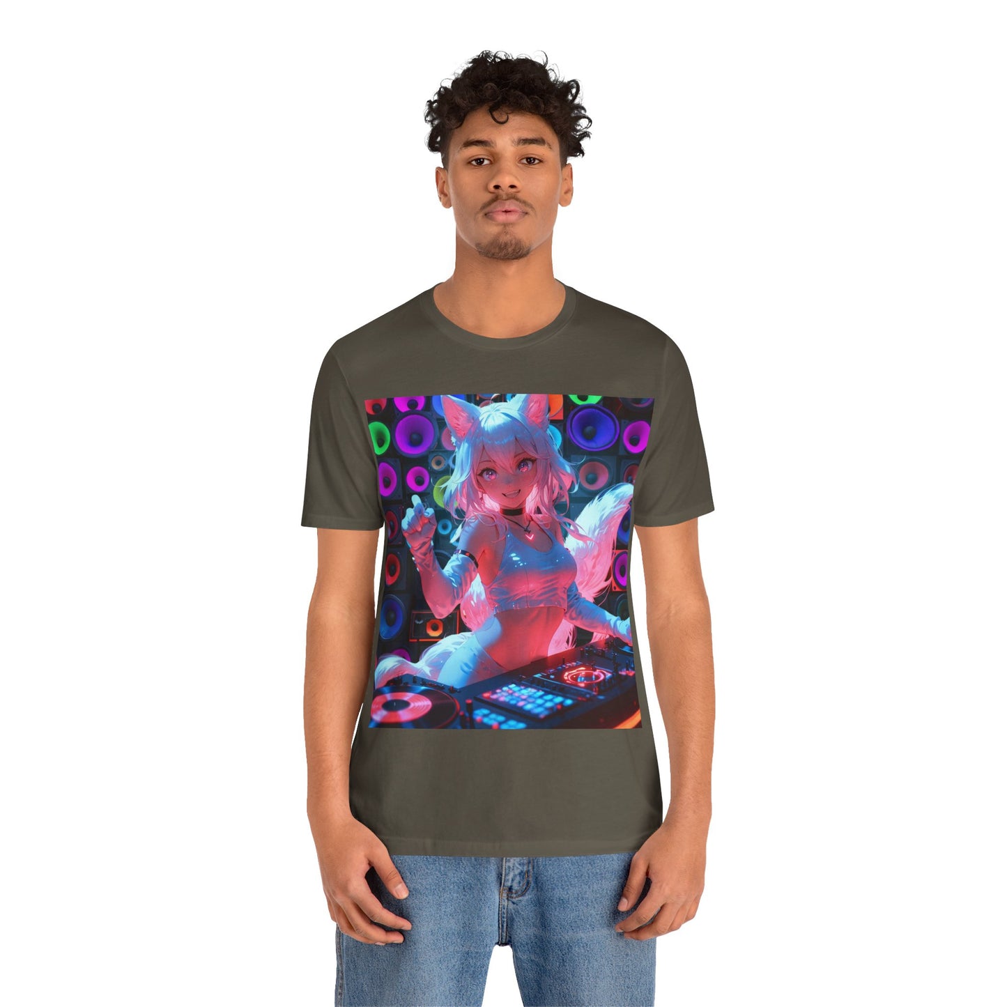 Last Night A DJ Saved My Life | HD Graphic | Rave | Party | Fox | Unisex | Men's | Women's | Tee | T-Shirt