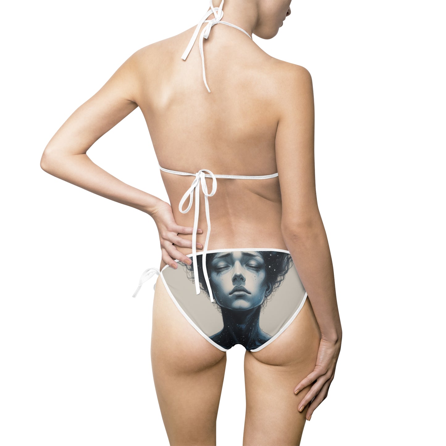 Ethereal Cosmic Women’s Bikini Swimsuit with Unique Design