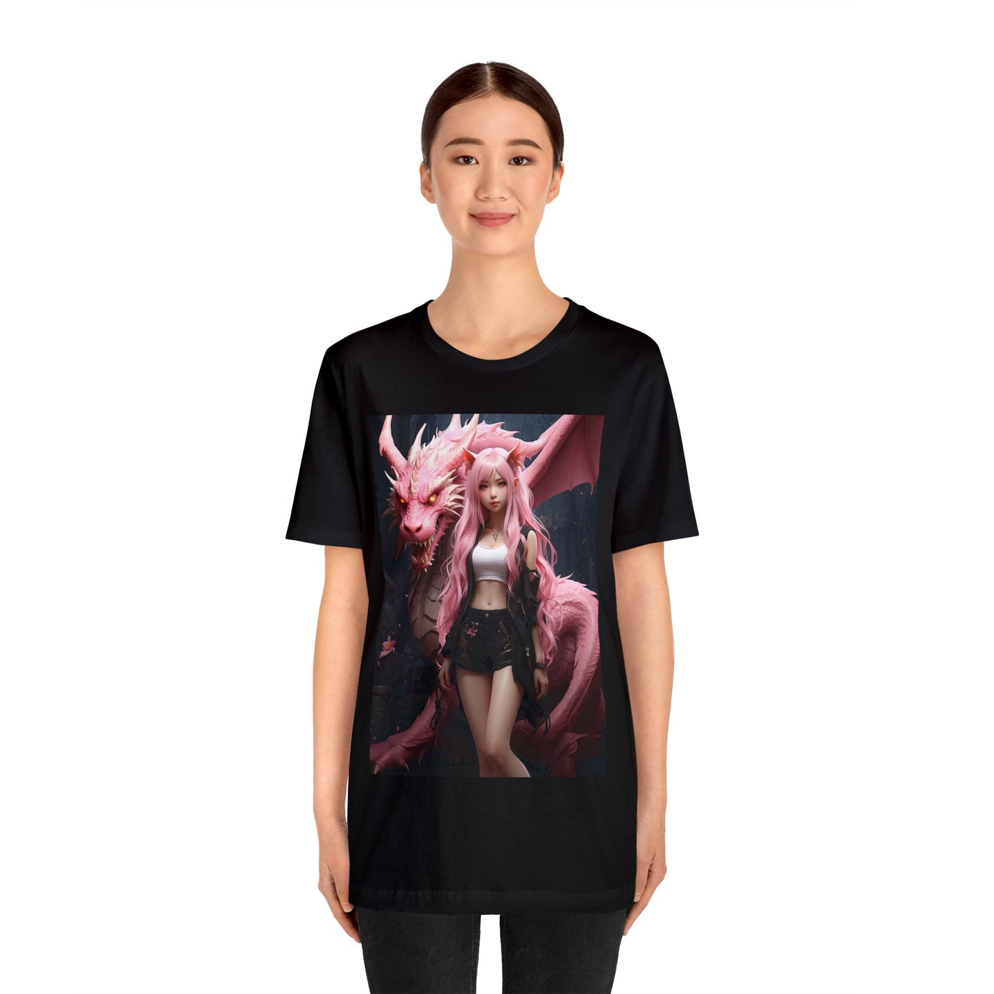 Dragon Lady | Fantasy | Anime | Gamer | HD Graphic | Unisex | Men's | Women's | Tee | T-Shirt