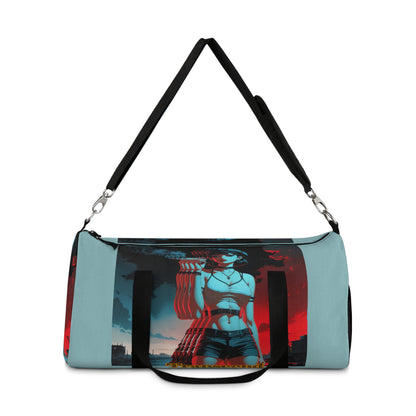 Transcend Fear Duffel Bag - Bold Graphic Design for Travel and Gym