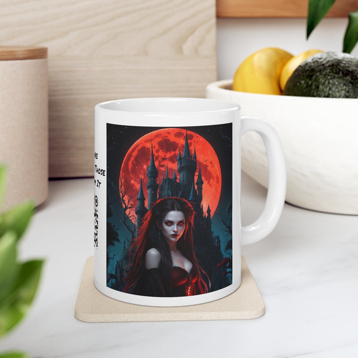 Succubus | Vampire | Goth | HD Graphic | Coffee | Tea | Hot Chocolate | 11oz | White Mug