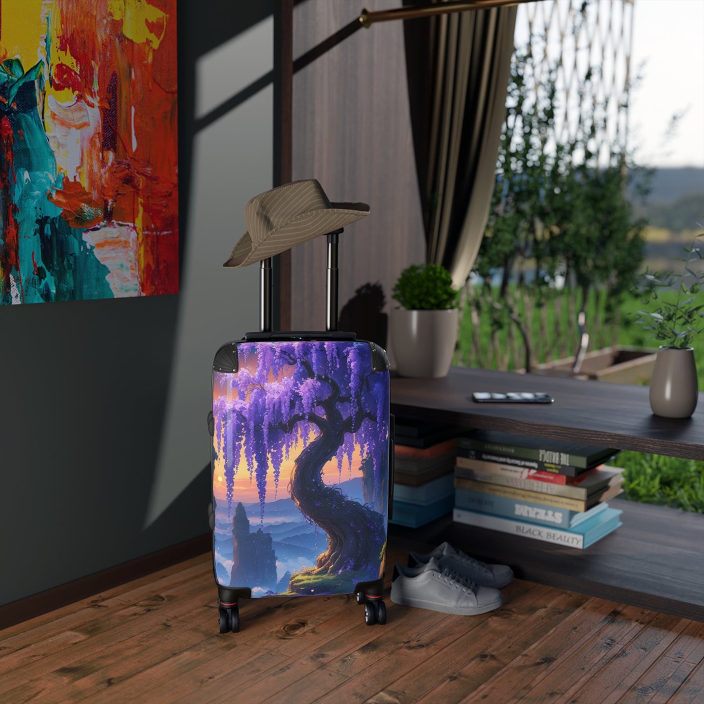 Fantasy Nature Design Suitcase - Traveler's Dream Luggage