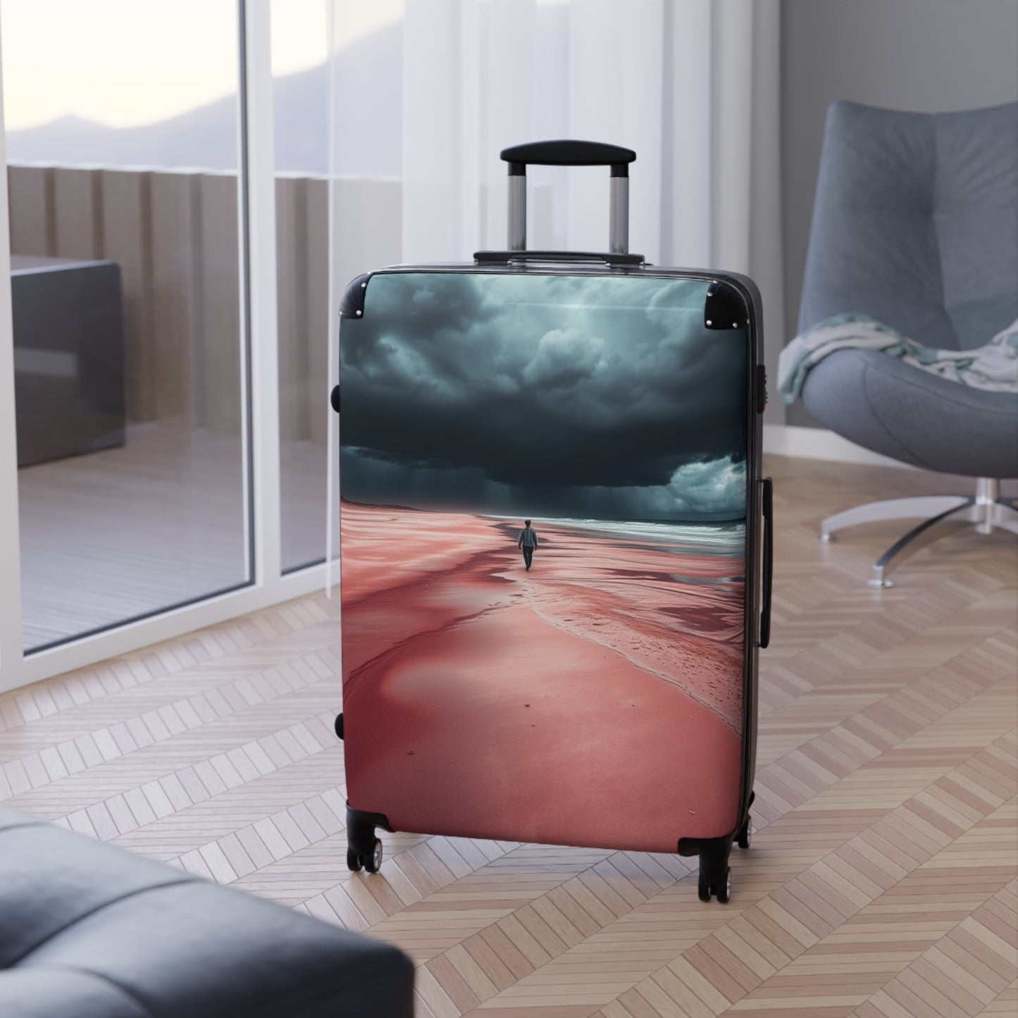 Scenic Travel Suitcase - Stylish Luggage for Adventurers