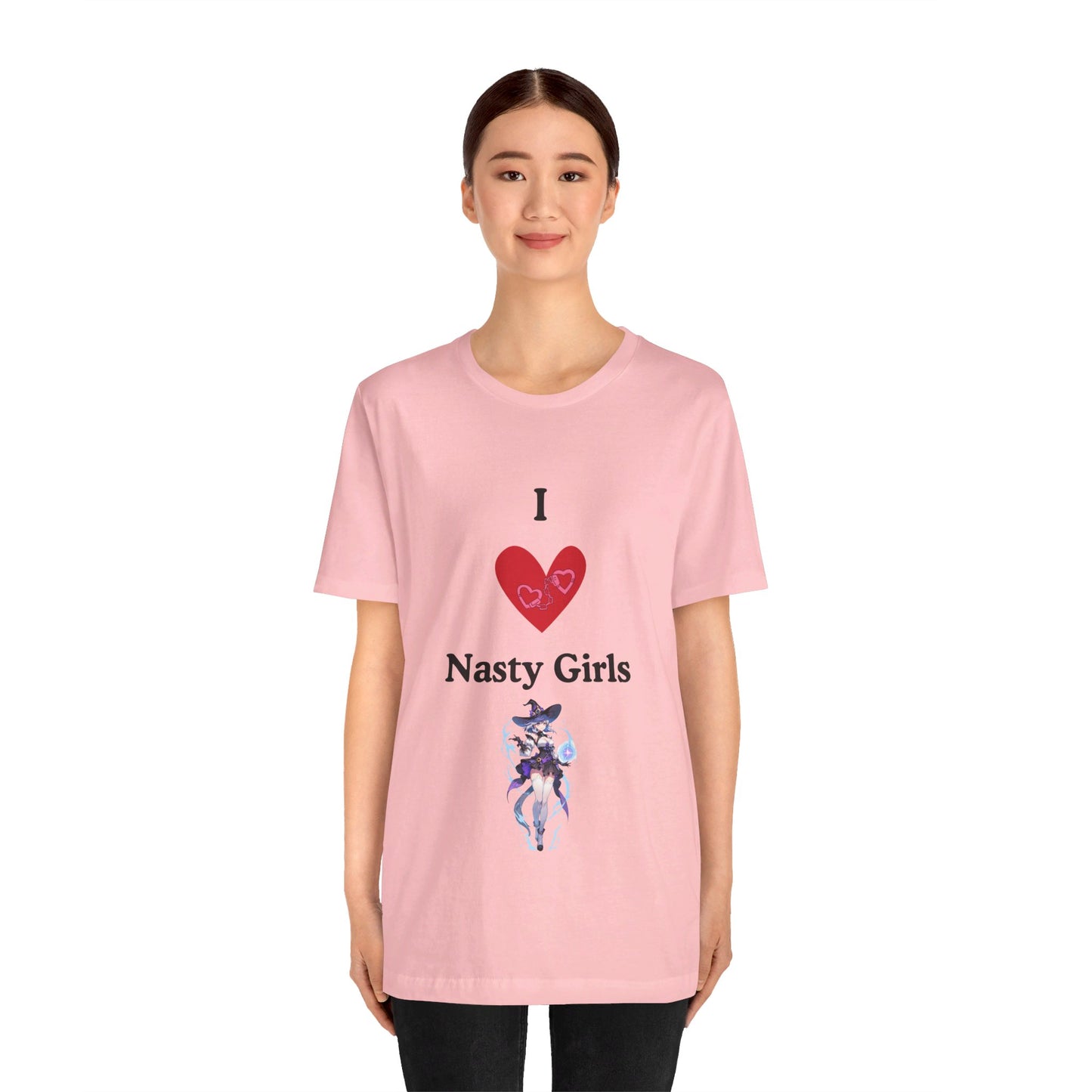 I Heart Nasty Girls | Funny | Kink Friendly | Waifu | Men's | Women's | Tee | T-Shirt