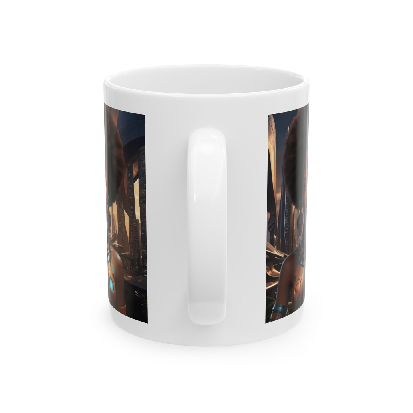 Soul Power | HD Graphic | Black Empowerment | Afro-Futurism | Coffee | Tea | Hot Chocolate | 11oz | White Mug