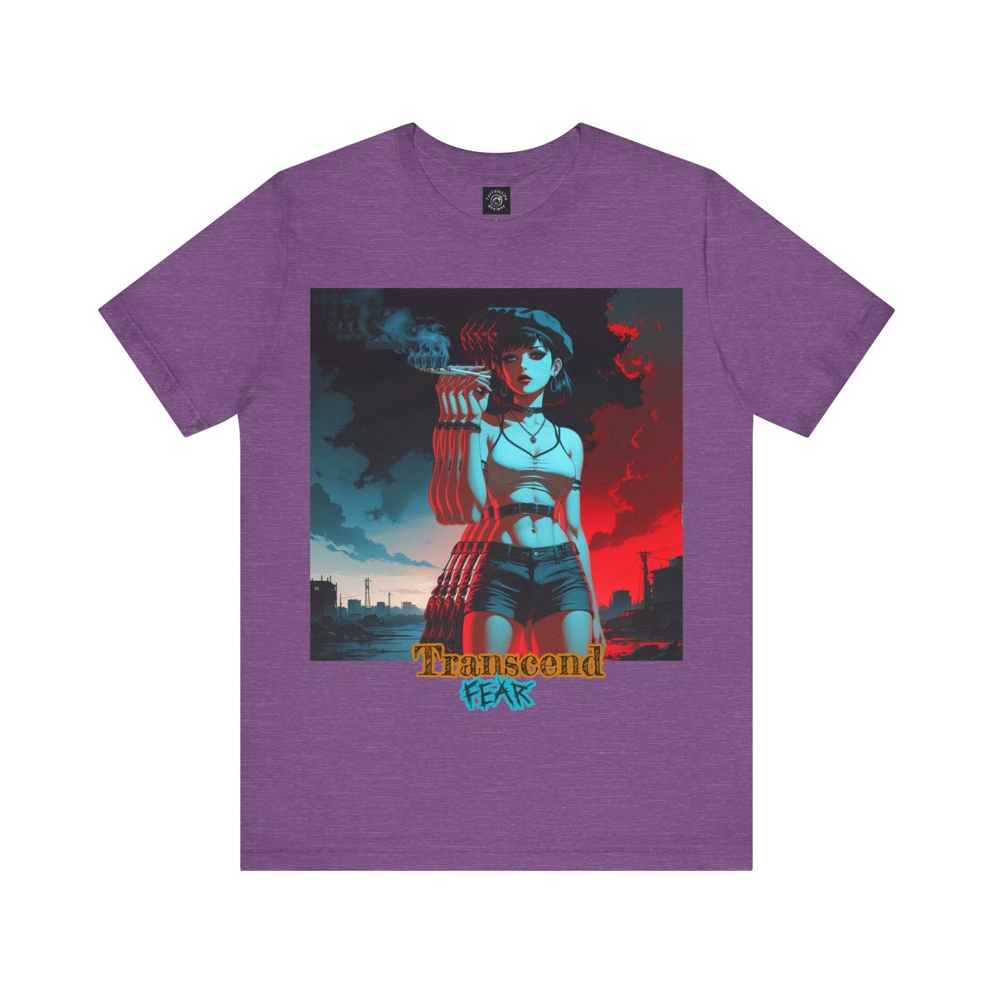 Transcend Fear Graphic Tee - Unisex Jersey Short Sleeve T-Shirt
