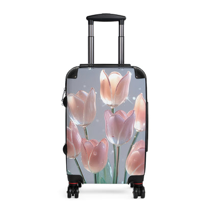 Glass Bouquet Design Suitcase - Travel in Style