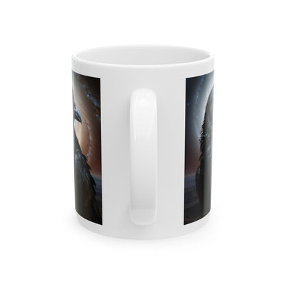 Nevermore | Raven | Edgar Alan Poe | Poetry | Coffee | Tea | Hot Chocolate | 11oz | White Mug