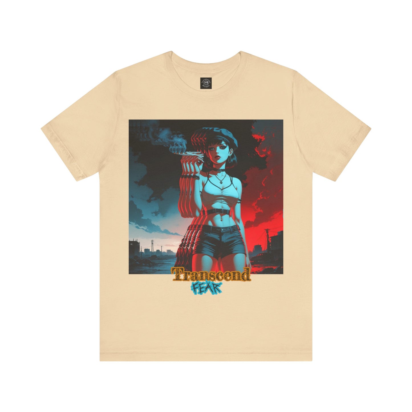Transcend Fear Graphic Tee - Unisex Jersey Short Sleeve T-Shirt