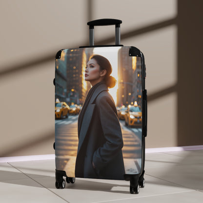 Stylish Cityscape Suitcase for Travel Enthusiasts
