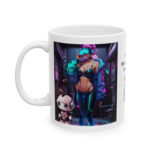 Cyber Cuties | HD Graphic | Anime | Cyber Punk | Coffee | Tea | Hot Chocolate | 11oz | White Mug