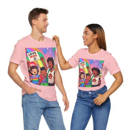 Love Wins | Inspirational | Anarchy | Alternative Living | Unisex | Men's | Women's | Tee | T-Shirt