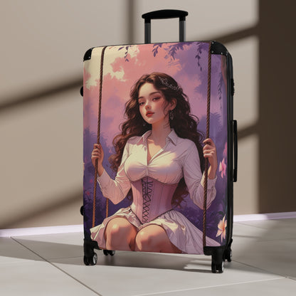 Garden Muse Suitcase with Elegant Design for Fashionable Adventurers