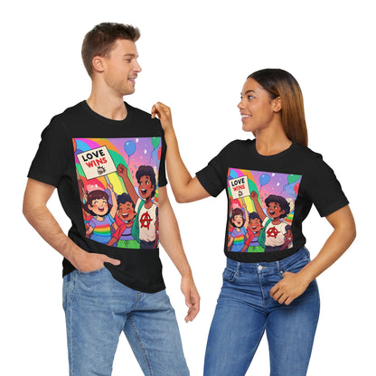 Love Wins | Inspirational | Anarchy | Alternative Living | Unisex | Men's | Women's | Tee | T-Shirt