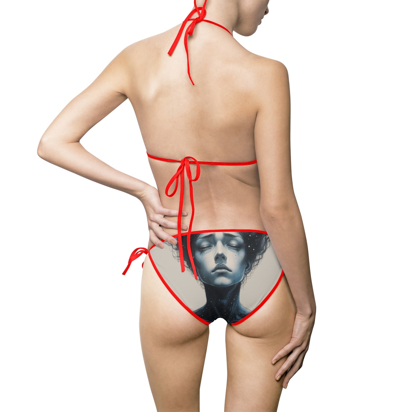 Ethereal Cosmic Women’s Bikini Swimsuit with Unique Design