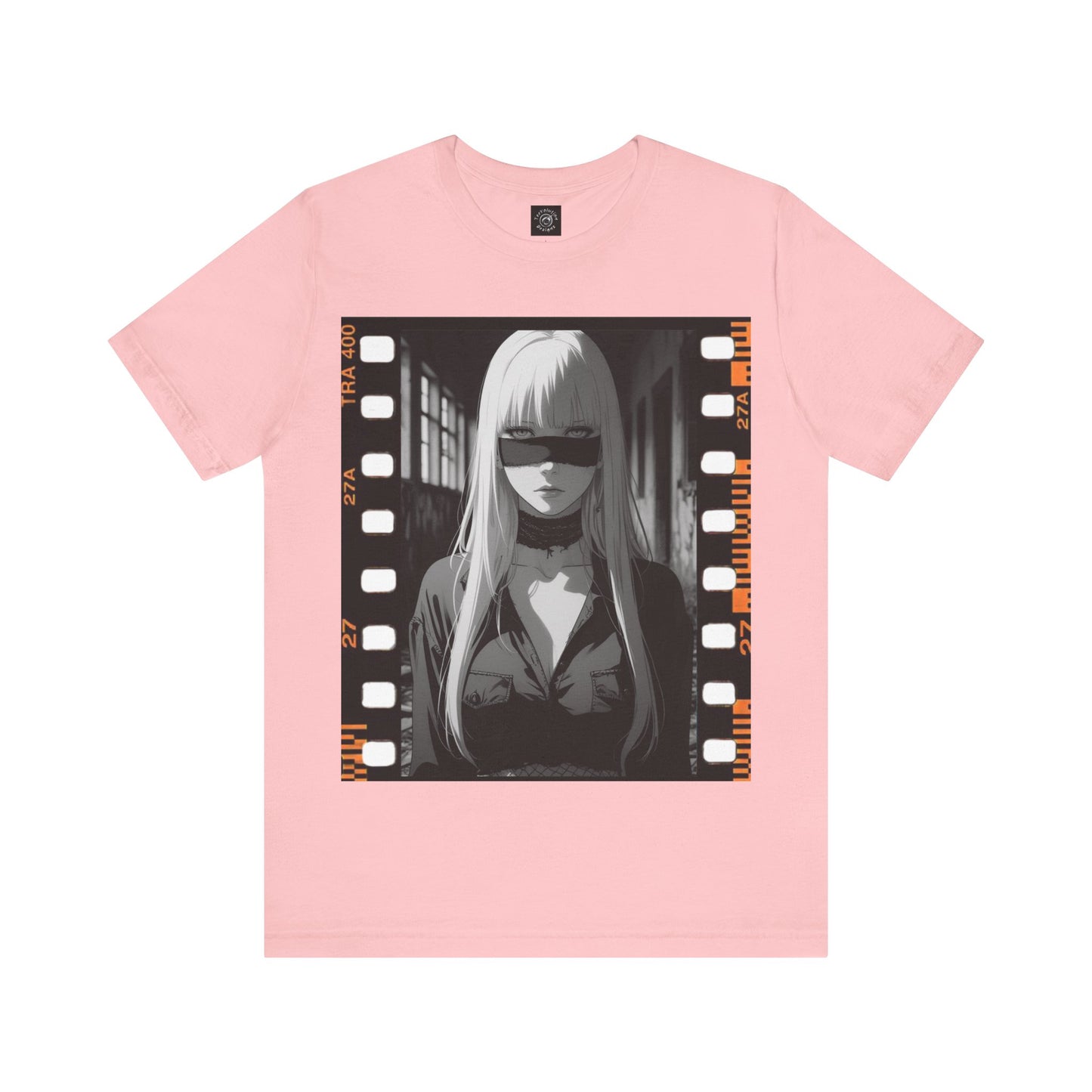 Vintage Style Unisex Jersey Tee with Edgy Filmstrip Design