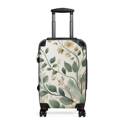 Botanical Print Suitcase for Travel Enthusiasts - Perfect for Vacations & Getaways
