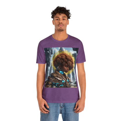 Afro-Future | HD Graphic | Sci-Fi | Black Character | Warrior | Unisex | Men's | Women's | Tee | T-Shirt