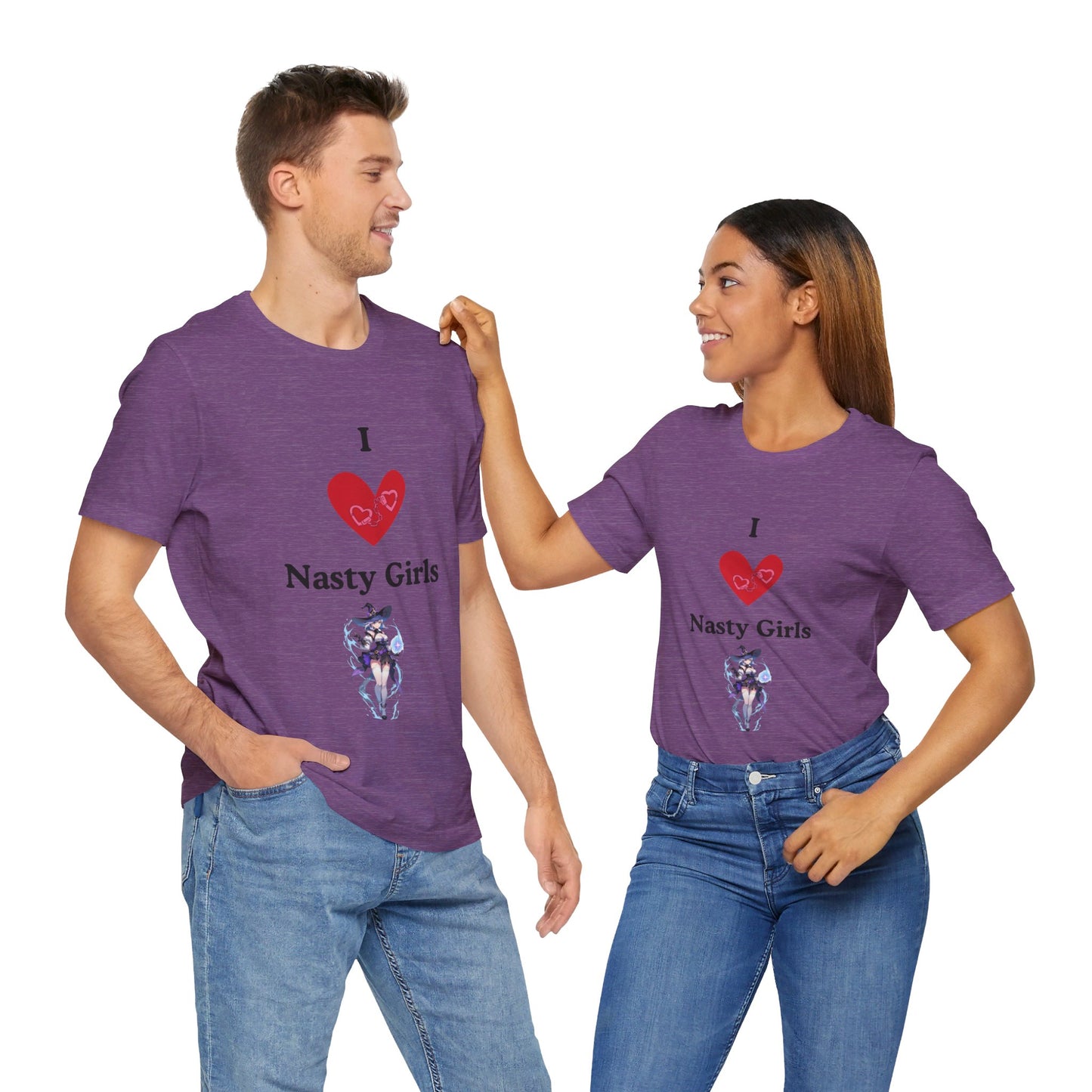 I Heart Nasty Girls | Funny | Kink Friendly | Waifu | Men's | Women's | Tee | T-Shirt